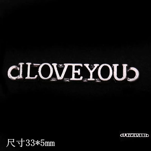Alloy Diy Letter Rhinestone Accessories Electroplated With Number Letters Pattern