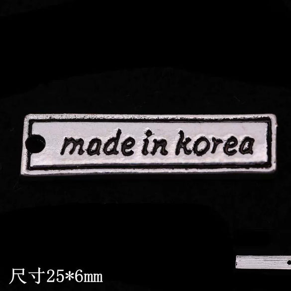 Alloy Diy Letter Rhinestone Accessories Electroplated With Number Letters Pattern