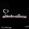 Alloy Diy Letter Rhinestone Accessories Electroplated With Number Letters Pattern