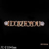 Alloy Diy Letter Rhinestone Accessories Electroplated With Number Letters Pattern