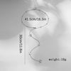 Alloy Double Butterfly Bow Multilayer Women's Necklace With Electroplating