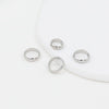 Alloy Double Hole Circle Bead Ring Electroplated Diy Bag Accessories