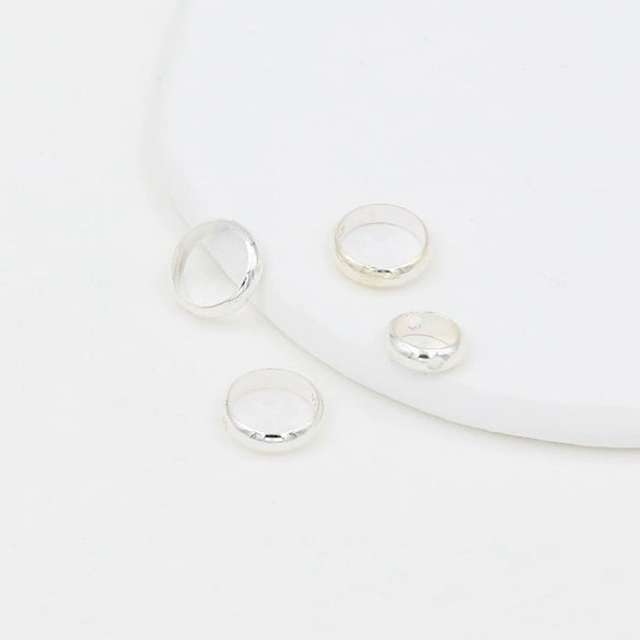 Alloy Double Hole Circle Bead Ring Electroplated Diy Bag Accessories