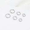 Alloy Double Twist Ring With Bead 18K Real Gold Electroplating Geometric Diy Accessories