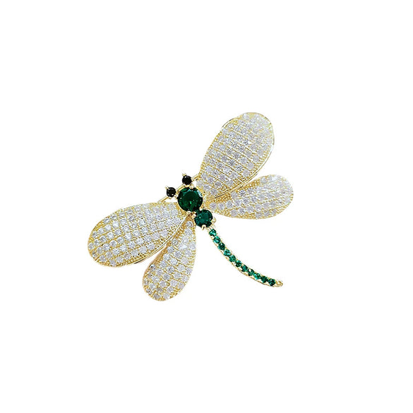 Alloy Dragonfly Brooch With Electroplating Natural Style Animal Pattern For Women
