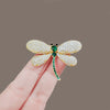 Alloy Dragonfly Women's Luxury Rhinestone Brooch With Electroplating