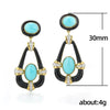 Alloy Dripping Glue Geometric Ladies Earrings
