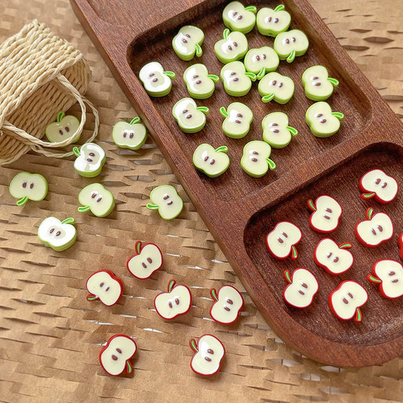 Alloy Dripping Oil Apple Beaded Bracelet Necklace Mobile Phone Chain Accessories