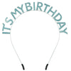 Alloy Dripping Oil Birthday Headband For Women With Letters Numbers Text Style