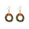 Alloy Dripping Oil Bow Earrings For Women