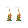 Alloy Dripping Oil Bow Earrings For Women