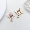 Alloy Dripping Oil Cartoon Style Diy Handmade Jewelry Accessories Pendant Earrings Necklace