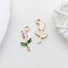 Alloy Dripping Oil Cartoon Style Diy Handmade Jewelry Accessories Pendant Earrings Necklace