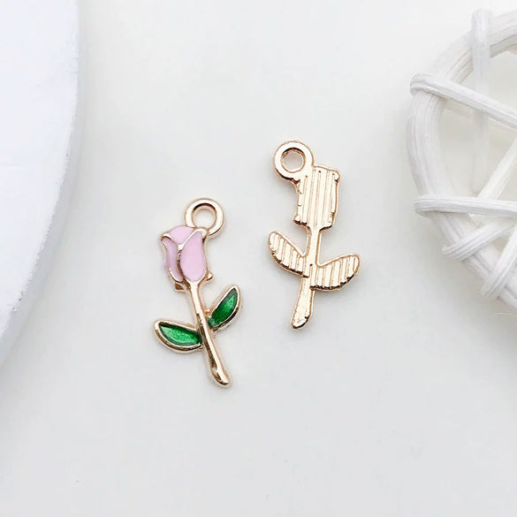 Alloy Dripping Oil Cartoon Style Diy Handmade Jewelry Accessories Pendant Earrings Necklace
