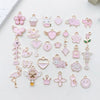 Alloy Dripping Oil Cartoon Style Diy Handmade Jewelry Accessories Pendant Earrings Necklace
