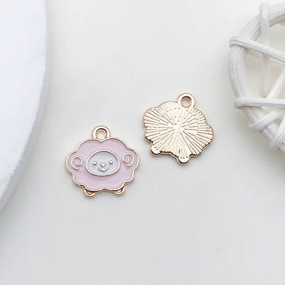 Alloy Dripping Oil Cartoon Style Diy Handmade Jewelry Accessories Pendant Earrings Necklace