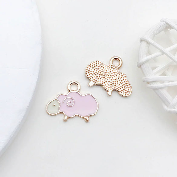 Alloy Dripping Oil Cartoon Style Diy Handmade Jewelry Accessories Pendant Earrings Necklace