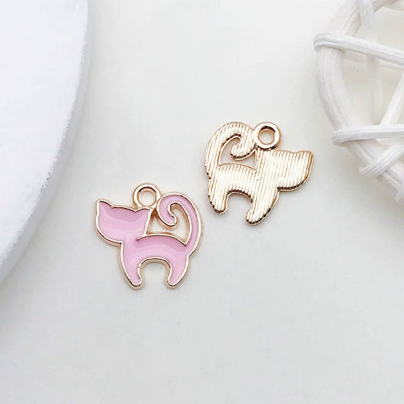 Alloy Dripping Oil Cartoon Style Diy Handmade Jewelry Accessories Pendant Earrings Necklace