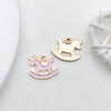 Alloy Dripping Oil Cartoon Style Diy Handmade Jewelry Accessories Pendant Earrings Necklace