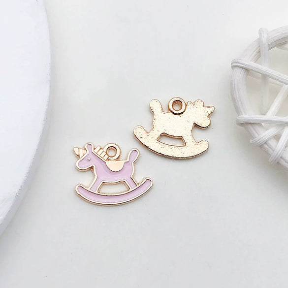 Alloy Dripping Oil Cartoon Style Diy Handmade Jewelry Accessories Pendant Earrings Necklace