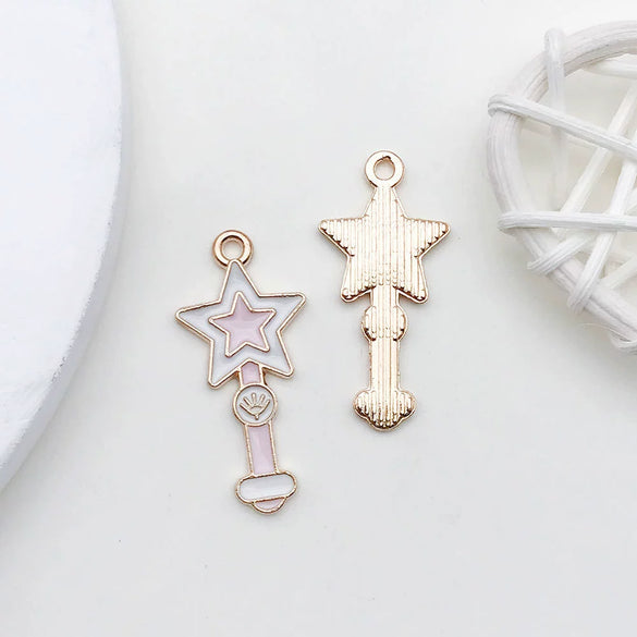 Alloy Dripping Oil Cartoon Style Diy Handmade Jewelry Accessories Pendant Earrings Necklace