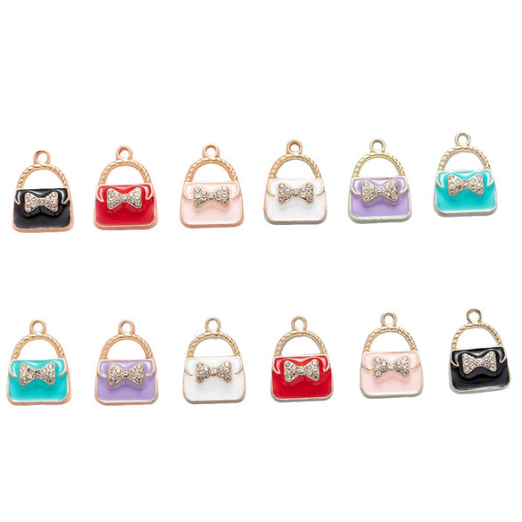 Alloy Dripping Oil Drill Jewelry Accessories Pendant Earrings Hair Accessories Mobile Phone Pendant Key Chain