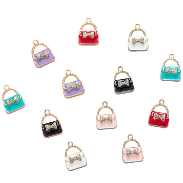 Alloy Dripping Oil Drill Jewelry Accessories Pendant Earrings Hair Accessories Mobile Phone Pendant Key Chain