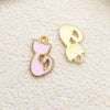 Alloy Dripping Oil Flower Four Leaf Clover Earrings Pendant Accessories