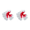 Alloy Dripping Oil Flower Women's Exaggerated Earrings