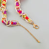 Alloy Dripping Oil Geometric Conch Sea Star Necklace For Women Retro Hip Hop Style With Snake Bone Chain