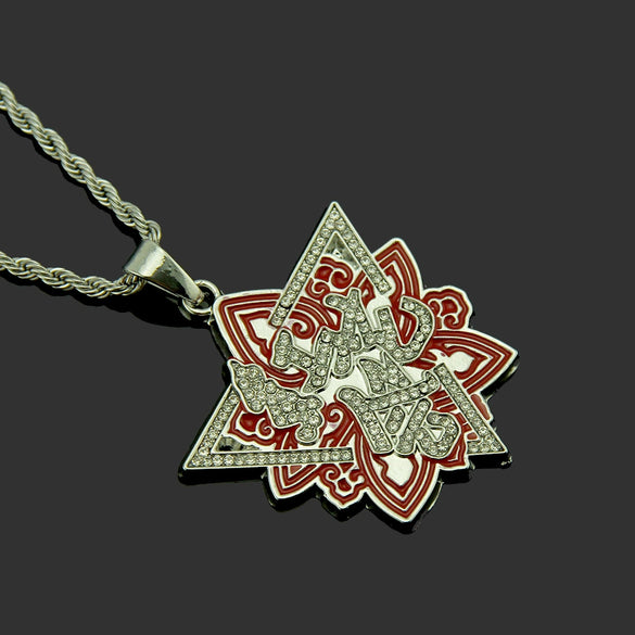Alloy Dripping Oil Geometric Pendant Jewelry
