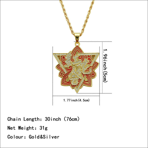 Alloy Dripping Oil Geometric Pendant Jewelry