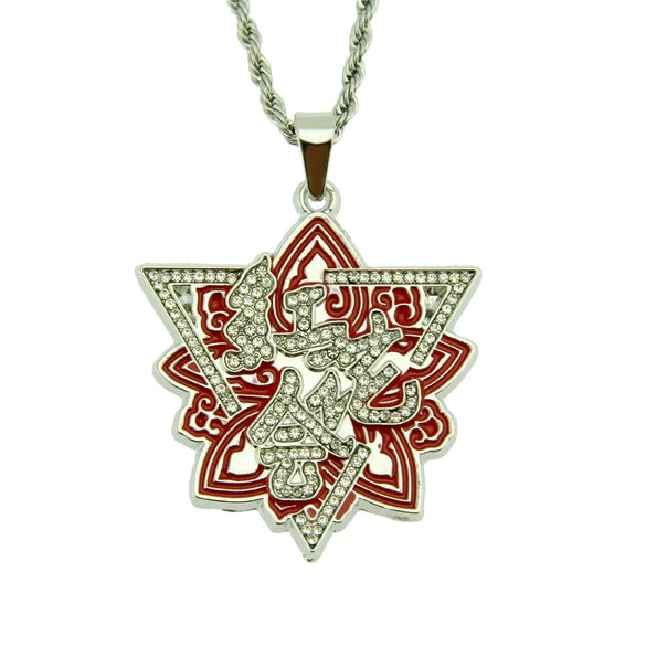 Alloy Dripping Oil Geometric Pendant Jewelry