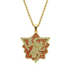Alloy Dripping Oil Geometric Pendant Jewelry