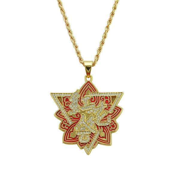 Alloy Dripping Oil Geometric Pendant Jewelry