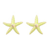 Alloy Dripping Oil Geometric Starfish Earrings For Women Fashionable Summer Style