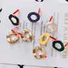 Alloy Dripping Oil Jewelry Accessories Vintage Style Earrings