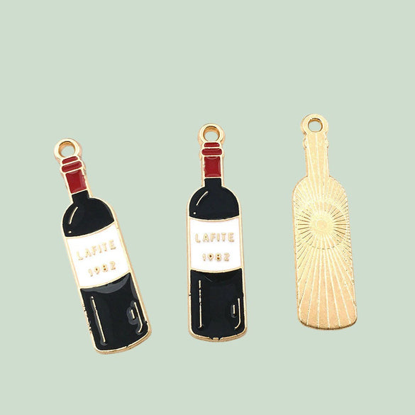 Alloy Dripping Oil Jewelry Accessories With Coconut Tree Pendant Earrings And Necklace