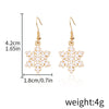 Alloy Drop Earrings With Christmas Elements And Geometric Design