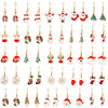 Alloy Drop Earrings With Christmas Elements And Geometric Design