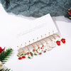 Alloy Drop Earrings With Christmas Elements And Geometric Design