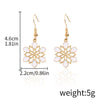 Alloy Drop Earrings With Christmas Elements And Geometric Design