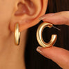 Alloy Drop Shape Electroplated Punk Style Women's Earrings