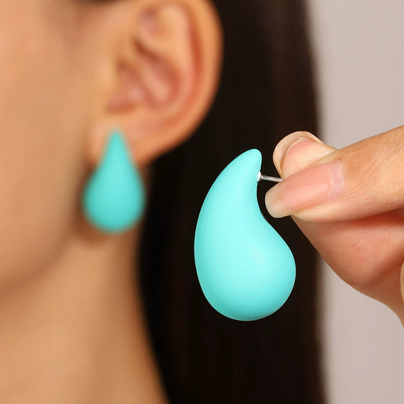 Alloy Drop Shape Electroplated Punk Style Women's Earrings