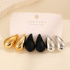 Alloy Drop Shape Electroplated Punk Style Women's Earrings