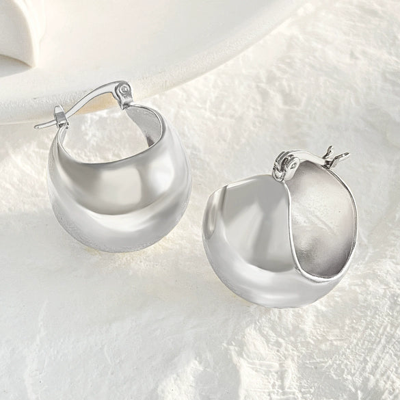 Alloy Drop Shape Electroplated Punk Style Women's Earrings