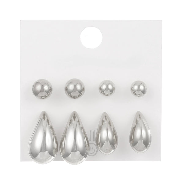 Alloy Drop Shape Electroplated Punk Style Women's Earrings