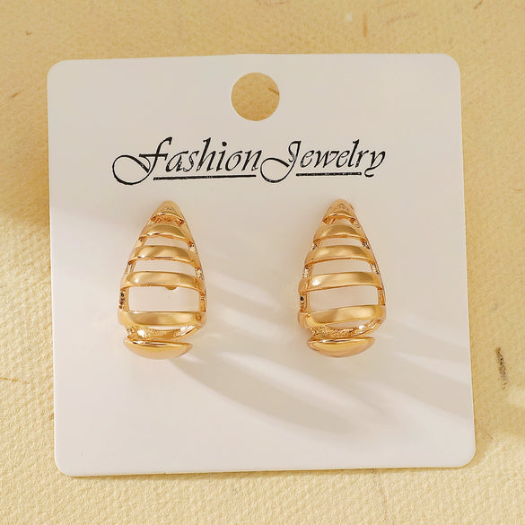 Alloy Drop Shape Electroplated Punk Style Women's Earrings