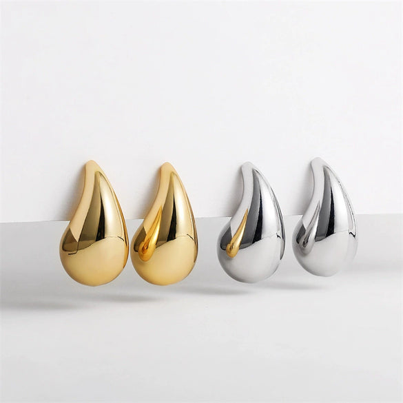 Alloy Drop Shape Electroplated Punk Style Women's Earrings