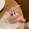 Alloy Drop Shape Electroplated Women's Silver Earrings